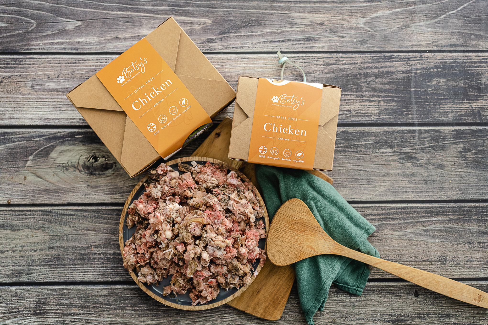 Raw dog food chicken offal free