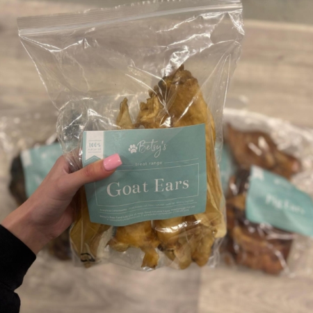 goat ears raw dog food